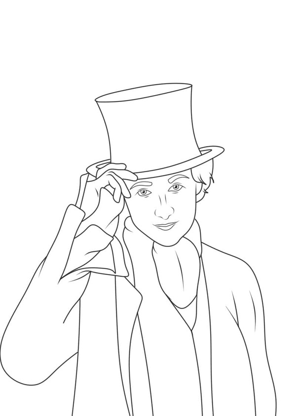 Coloriage Wonka facile