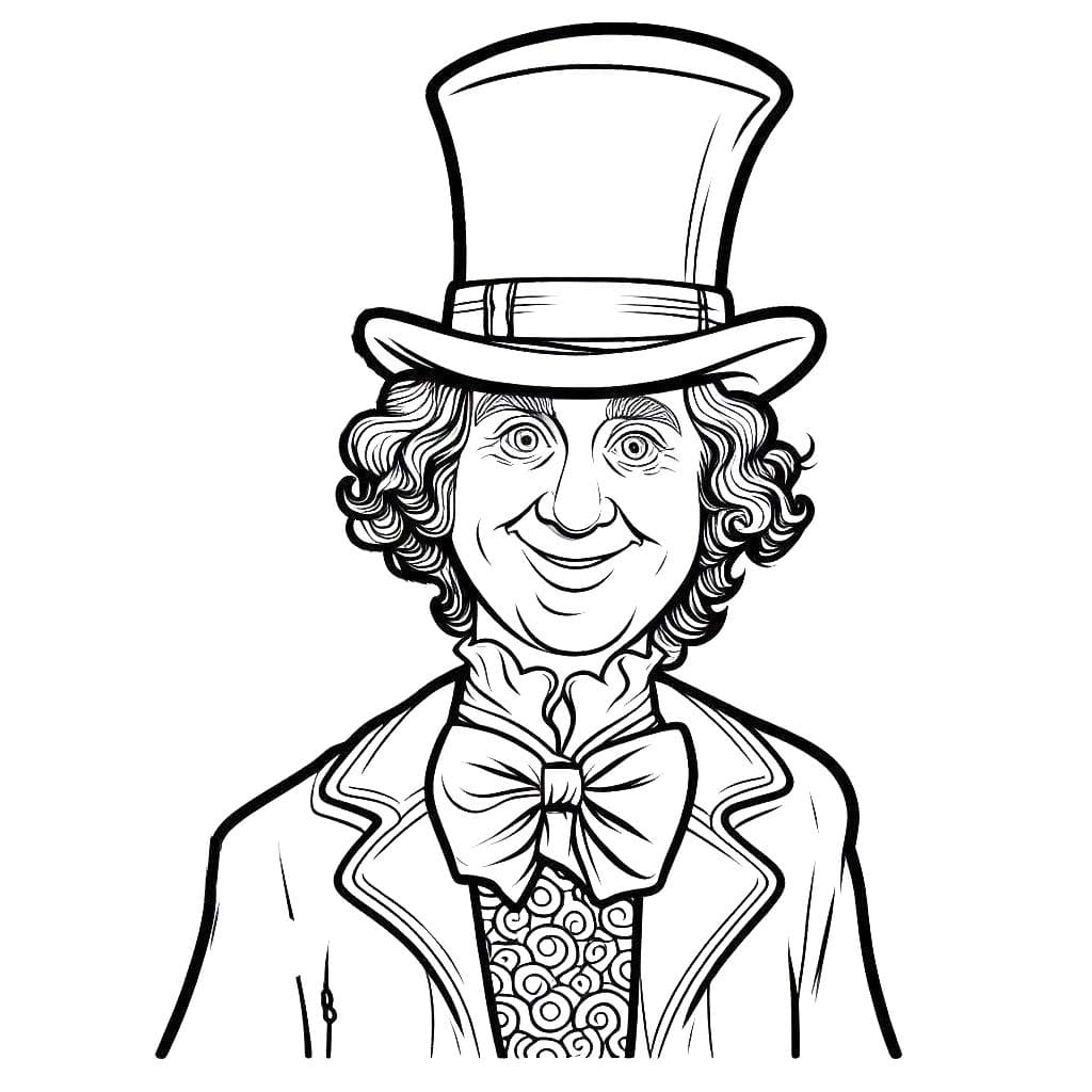 Coloriage Wonka gratuit pour les enfants