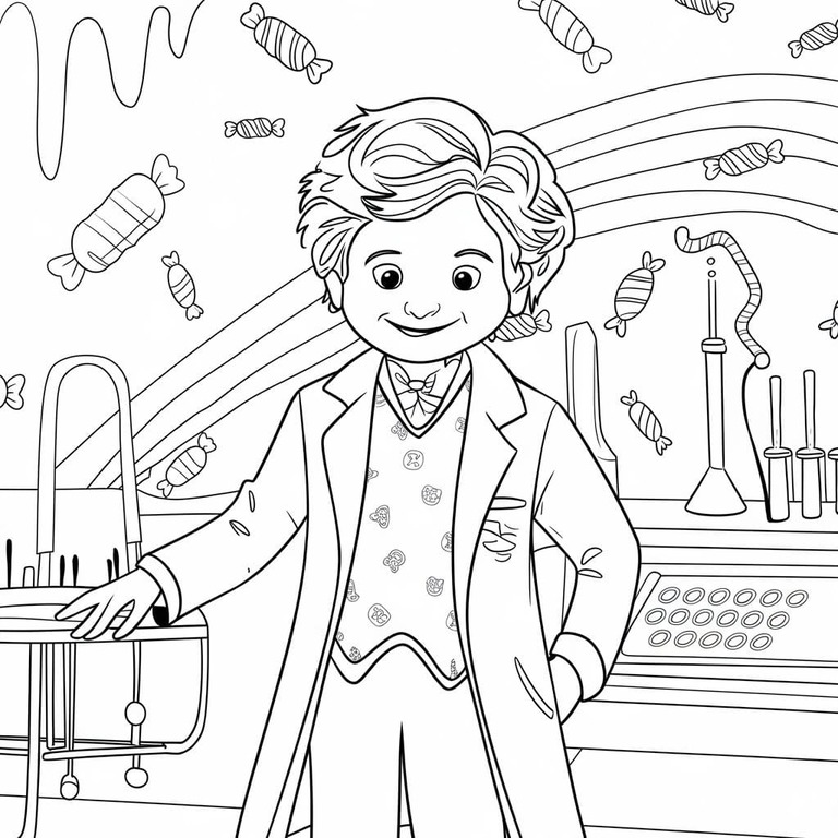 Coloriage Wonka gratuite