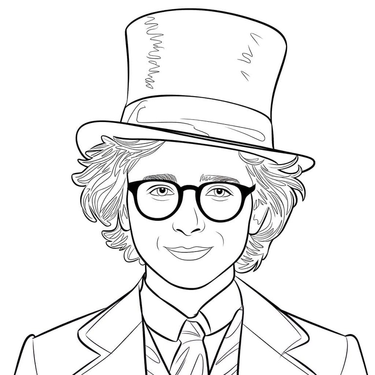 Coloriage Wonka imprimable gratuite