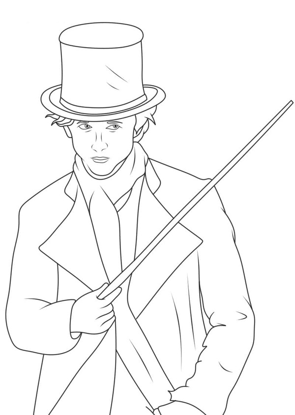 Coloriage Wonka imprimable pour les enfants