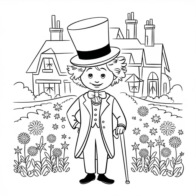 Coloriage Wonka pour enfant