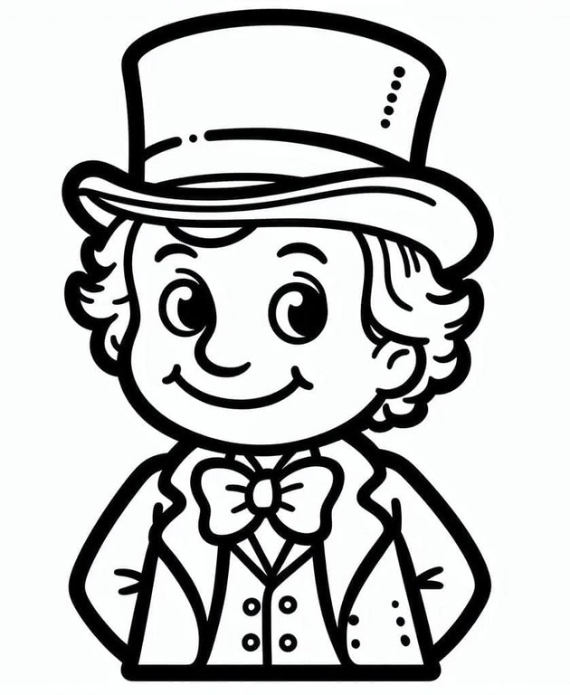 Coloriage Wonka très mignon