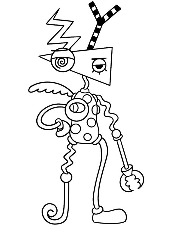 Coloriage Zooble Imprimable
