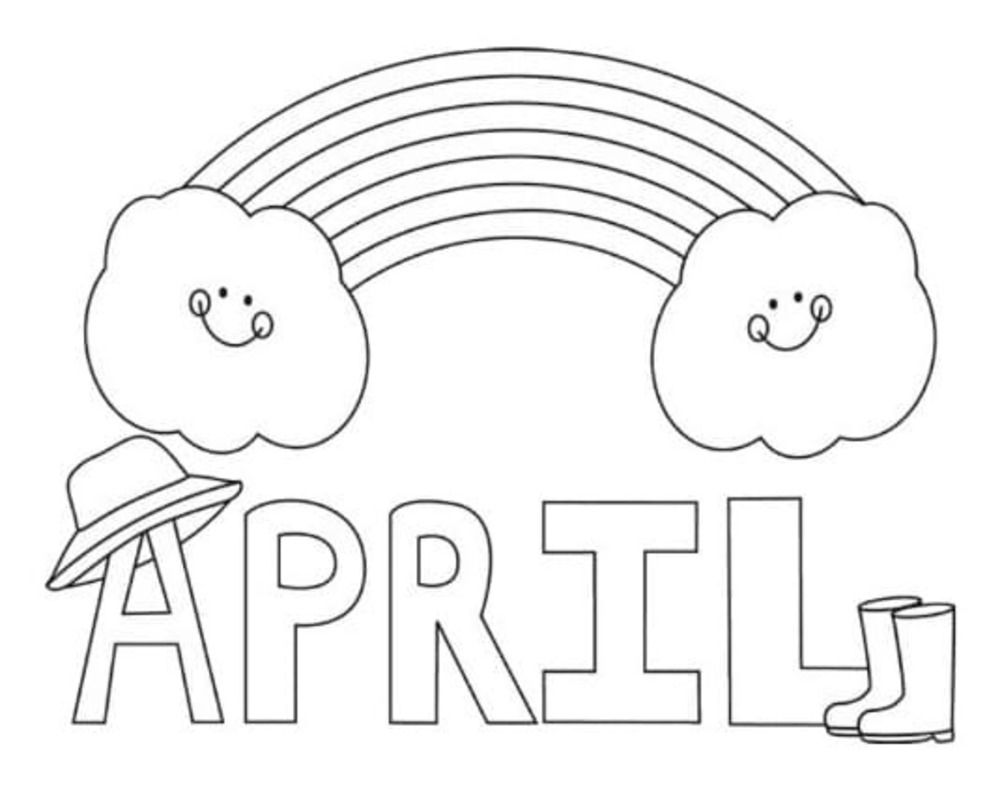 Coloriage Avril gratuite