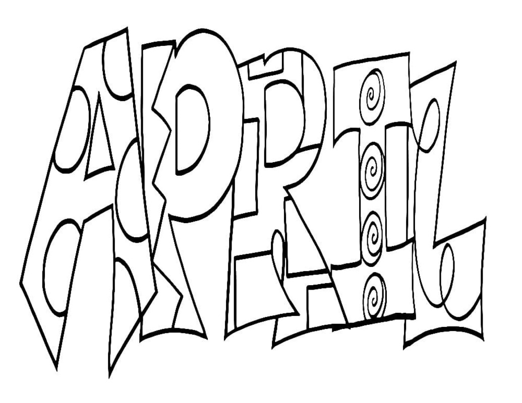 Coloriage Avril imprimable gratuite