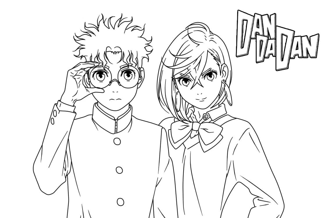 Coloriage Dandadan gratuite