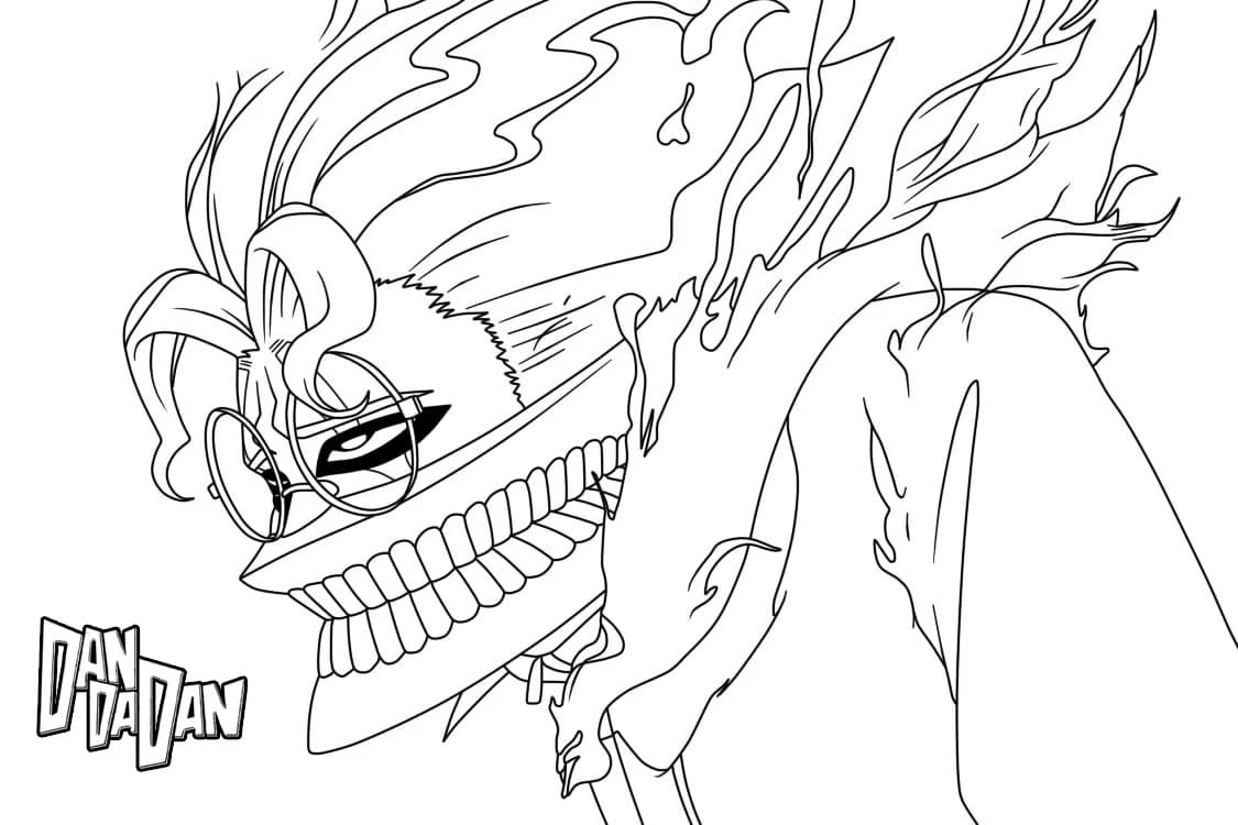 Coloriage Dandadan imprimable gratuite