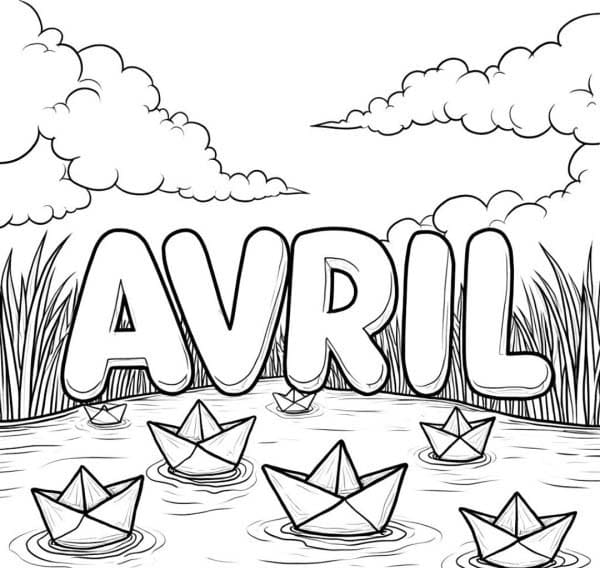 Coloriage Dessiner Avril