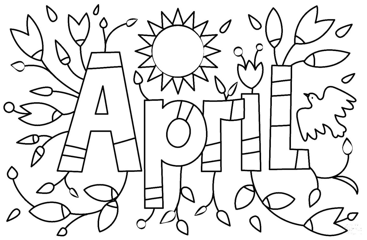 Coloriage Dessiner Avril gratuit pour les enfants