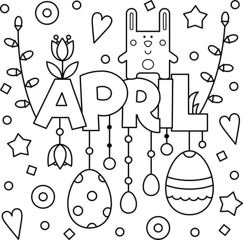 Coloriage Dessiner Avril pour enfant