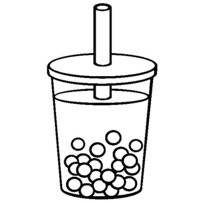 Coloriage Dessiner Bubble Tea 5
