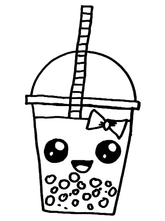 Coloriage Dessiner Bubble Tea 6