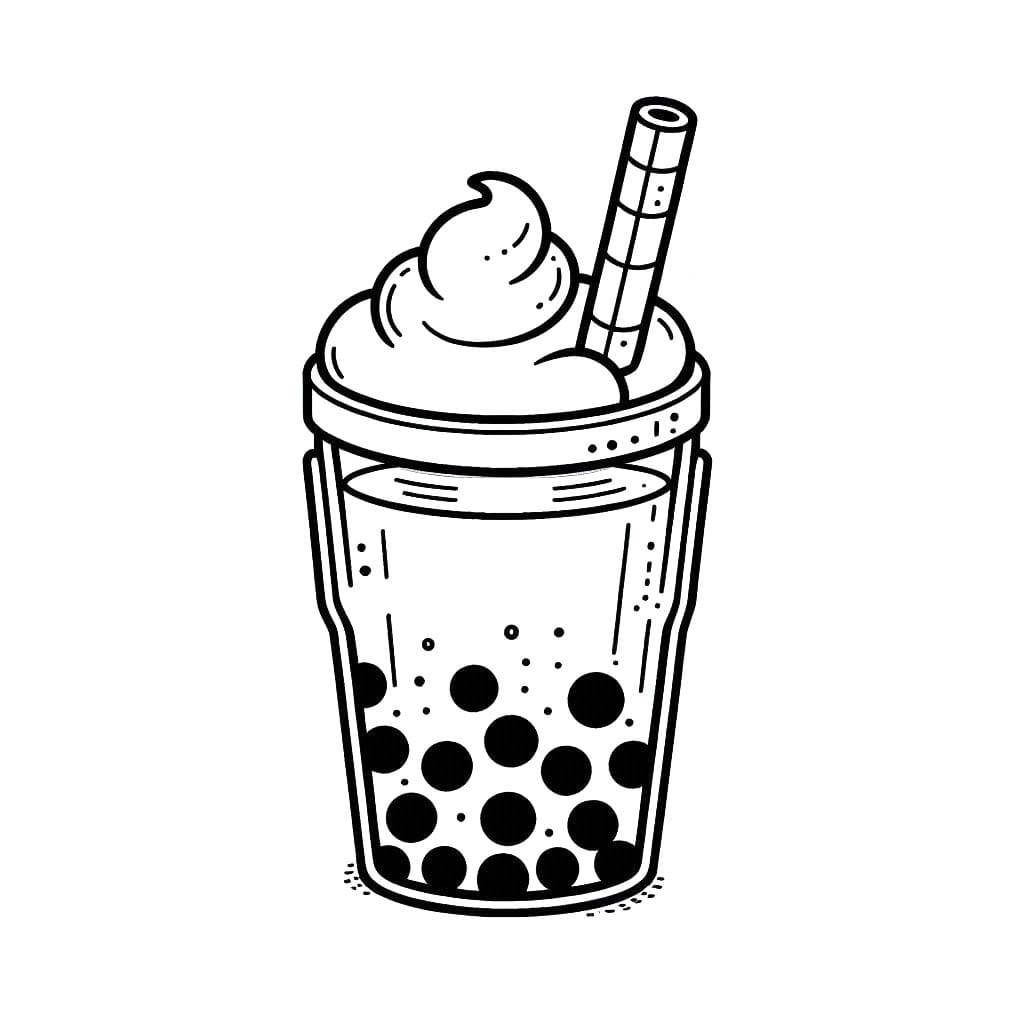 Coloriage Dessiner Bubble Tea gratuite