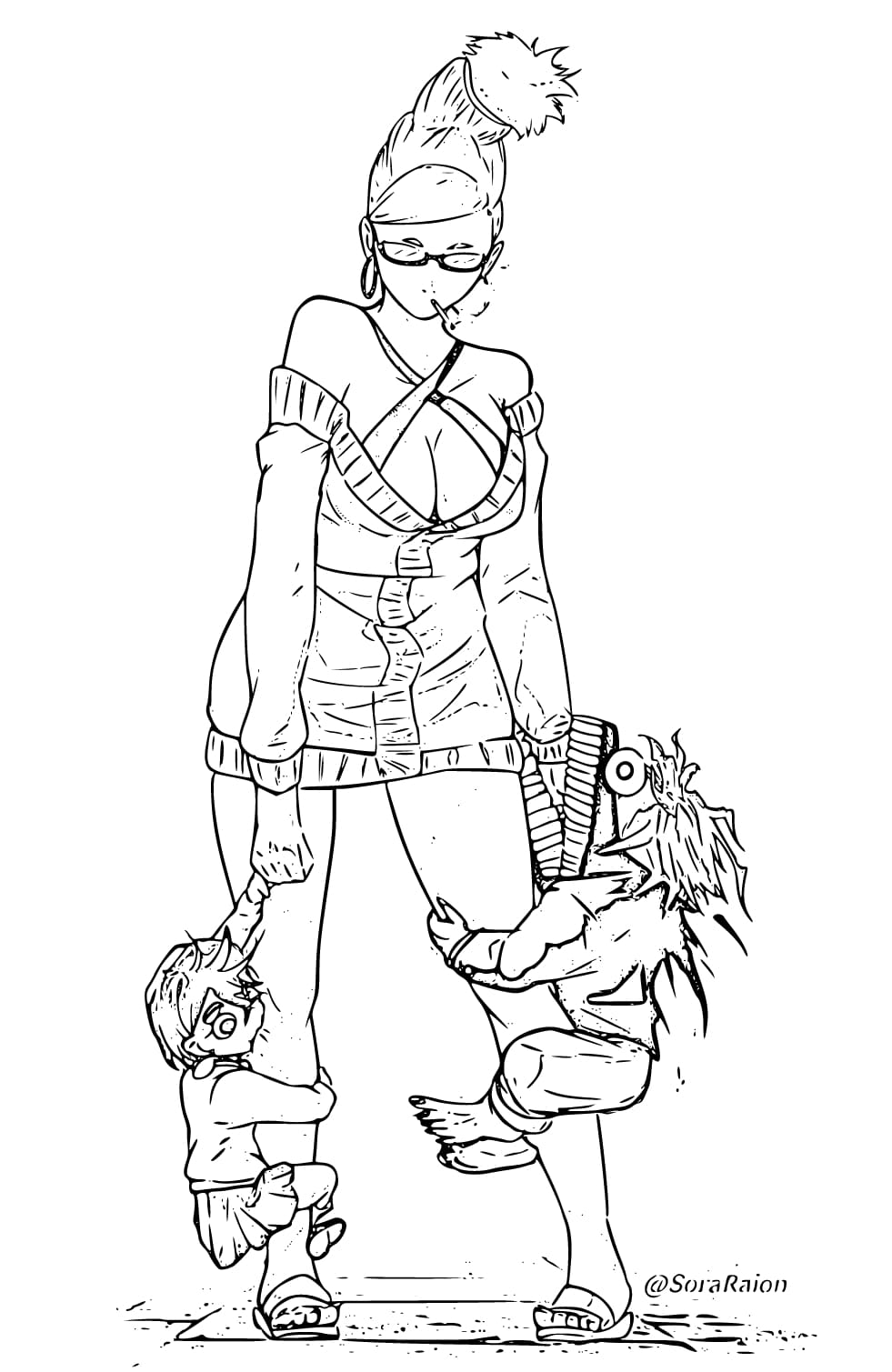 Coloriage Dessiner Dandadan 3