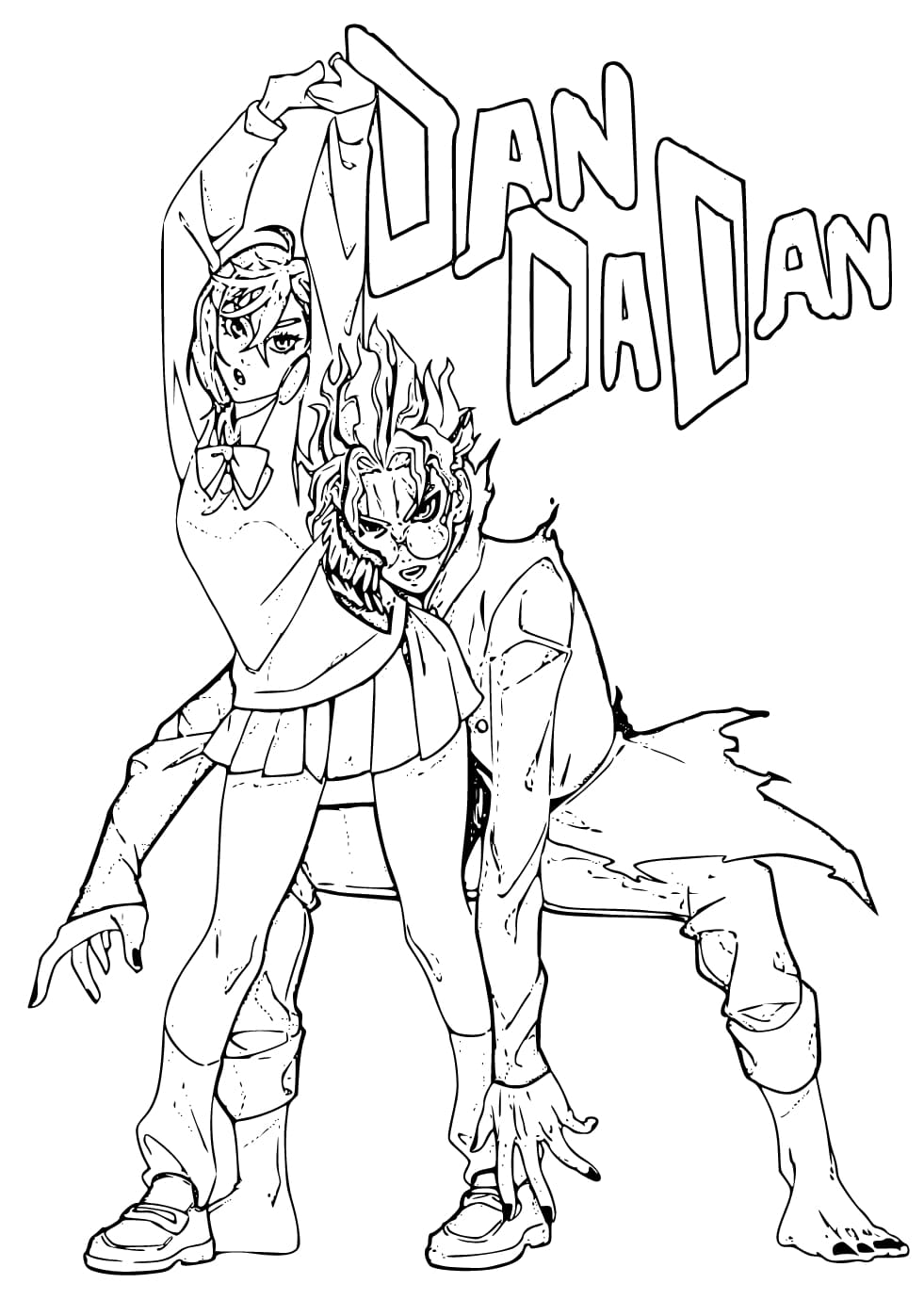 Coloriage Dessiner Dandadan 5