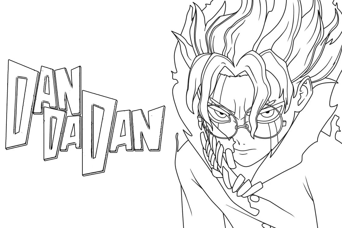 Coloriage Dessiner Dandadan imprimable