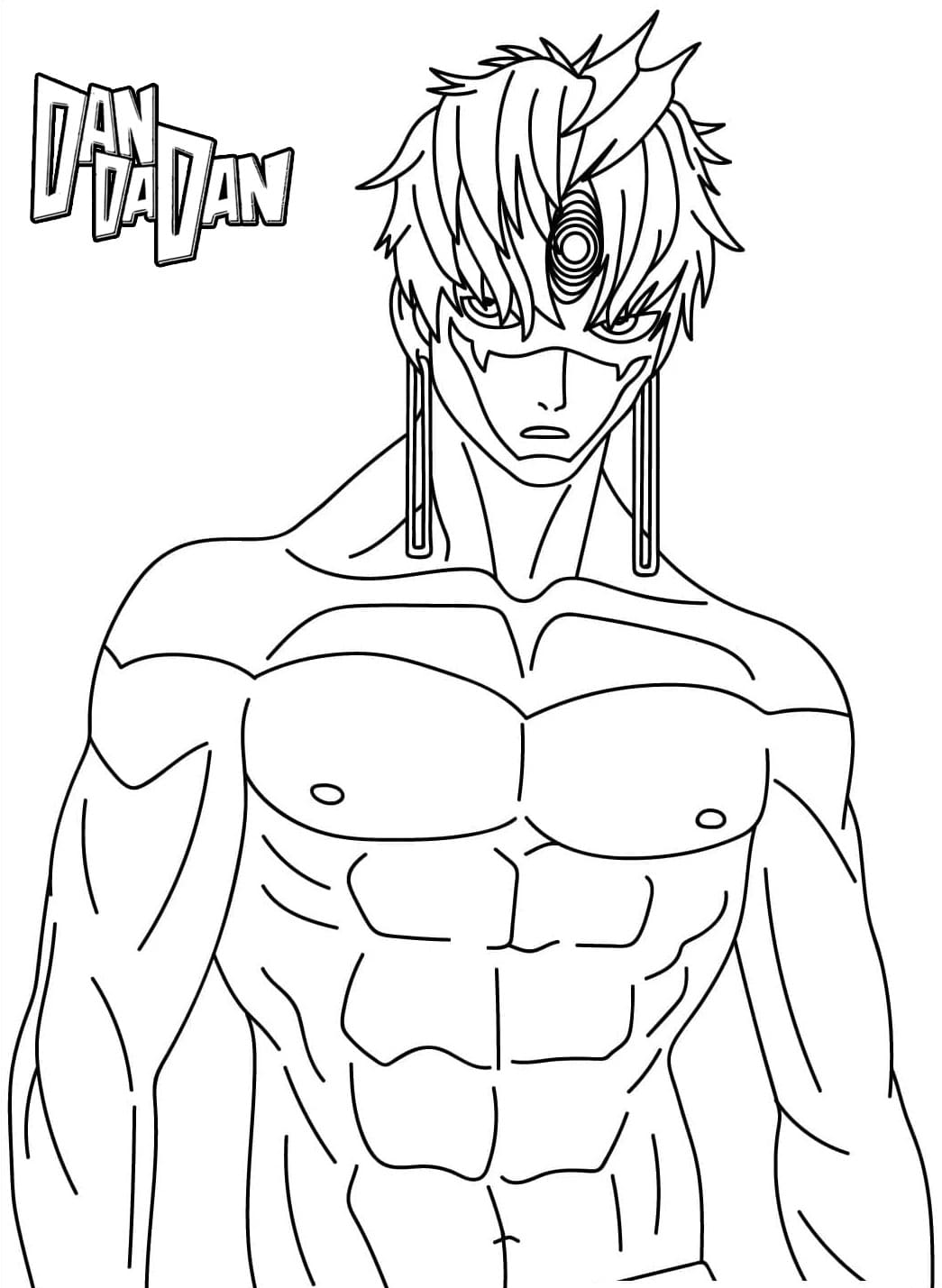 Coloriage Dessiner Dandadan imprimable pour les enfants