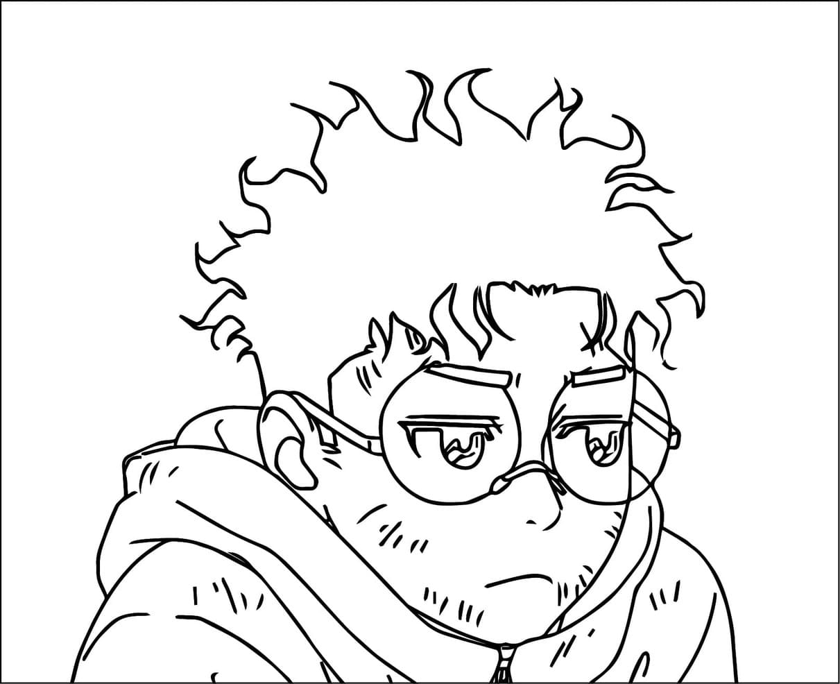 Coloriage Dessiner Dandadan imprimable simple gratuite