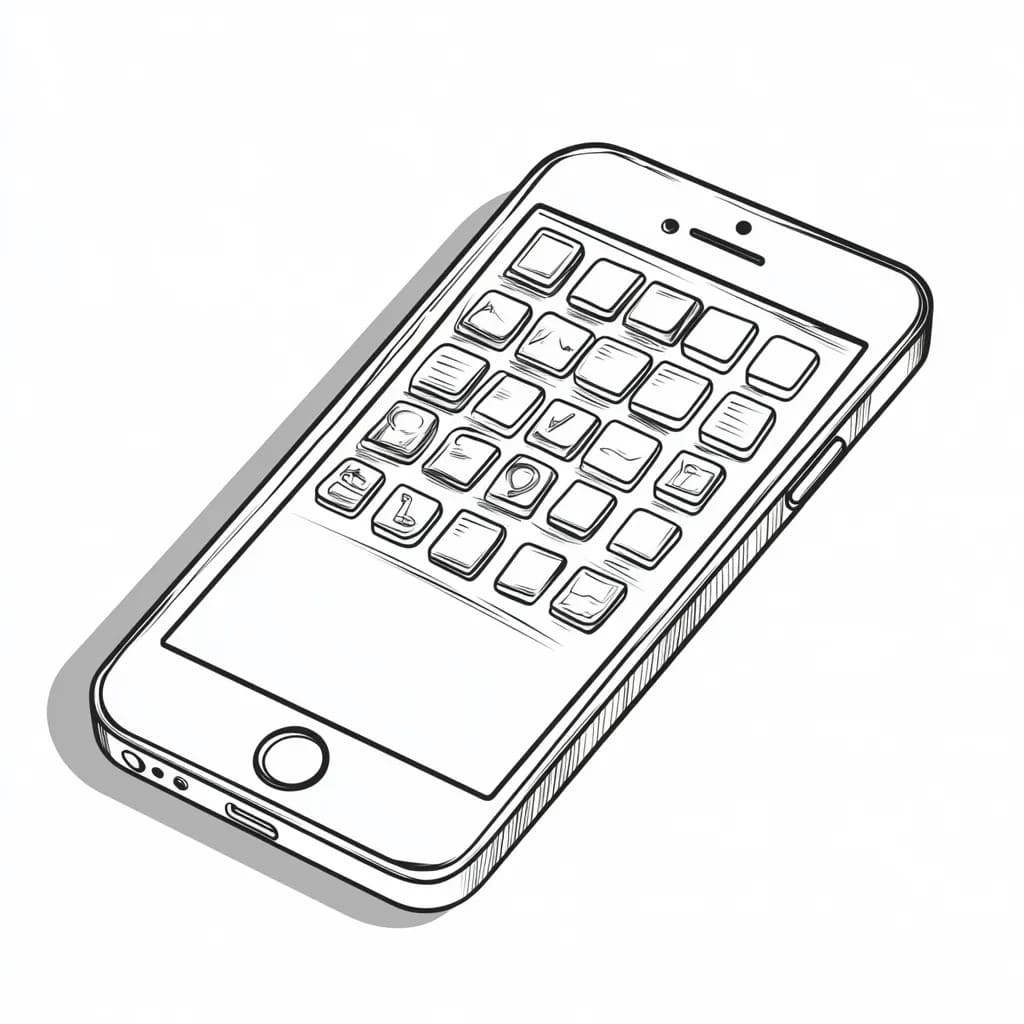 Coloriage Dessiner iPhone 6
