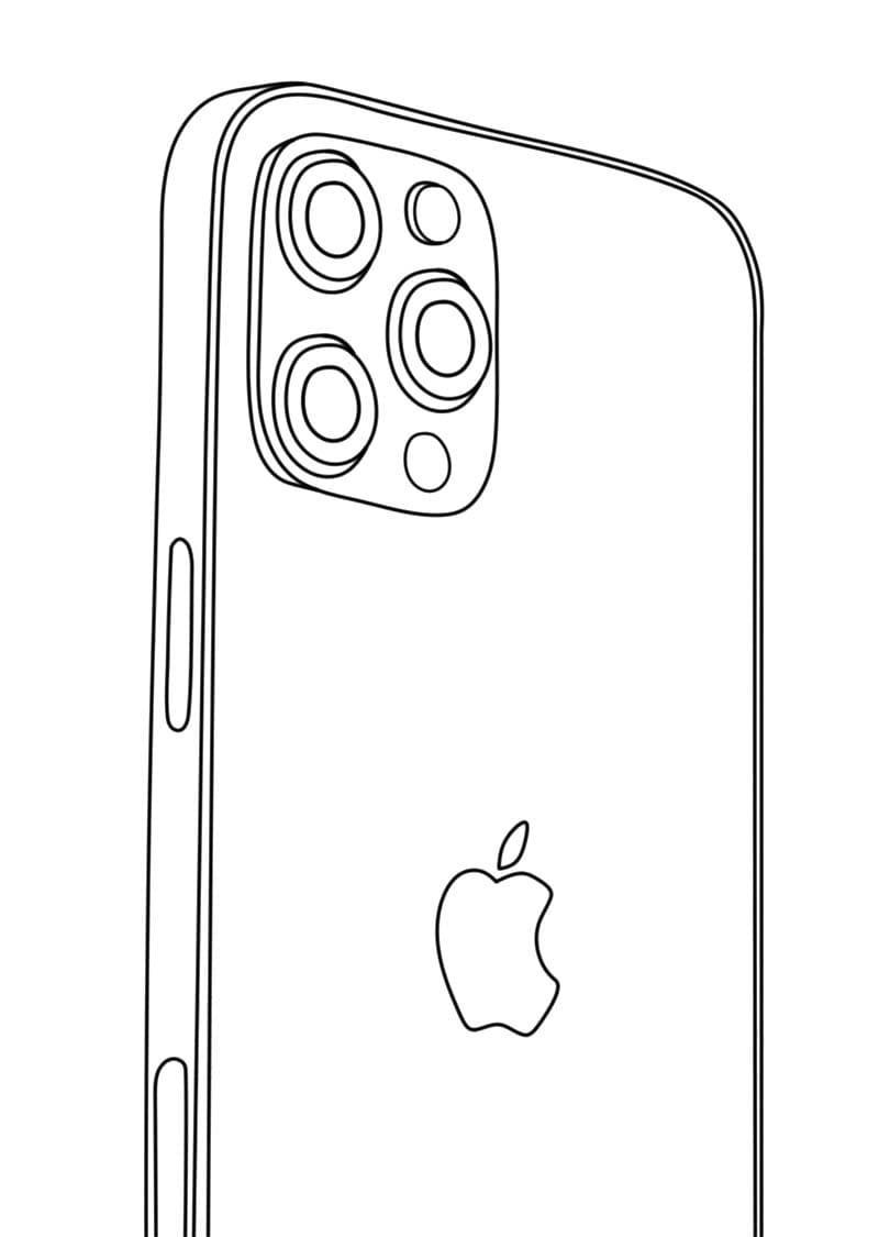 Coloriage Dessiner IPhone basique