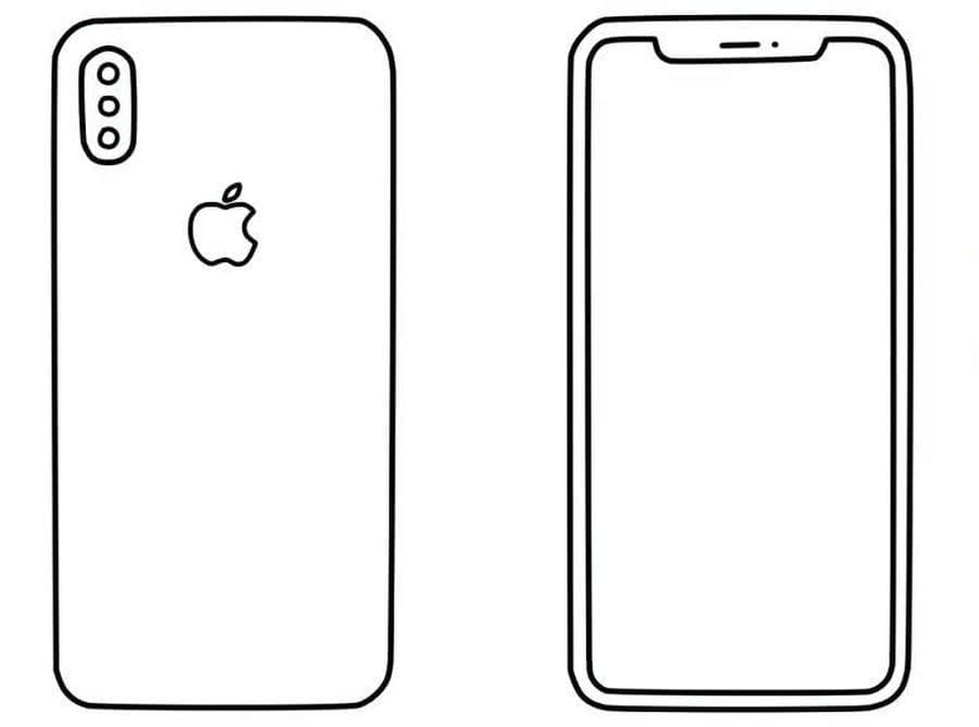 Coloriage Dessiner IPhone chez les enfants