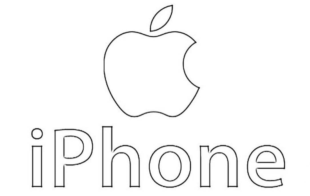 Coloriage Dessiner IPhone pour les enfants