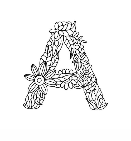 Coloriage Dessiner Lettre A basique chez les enfants