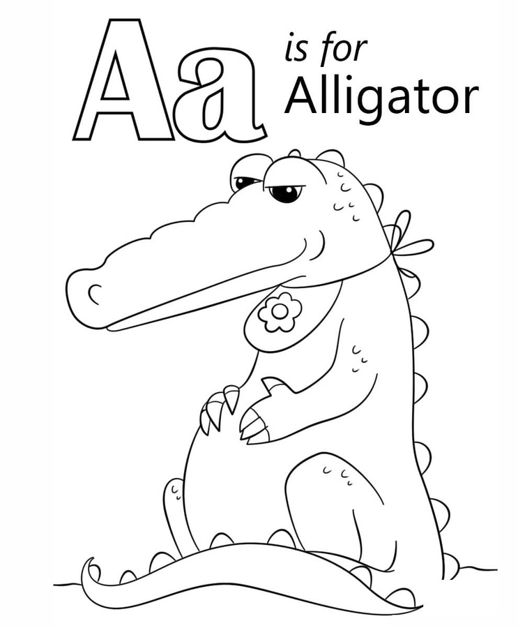 Coloriage Dessiner Lettre A chez les enfants