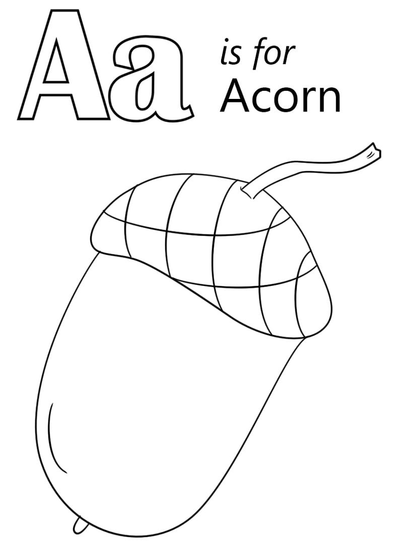 Coloriage Dessiner Lettre A