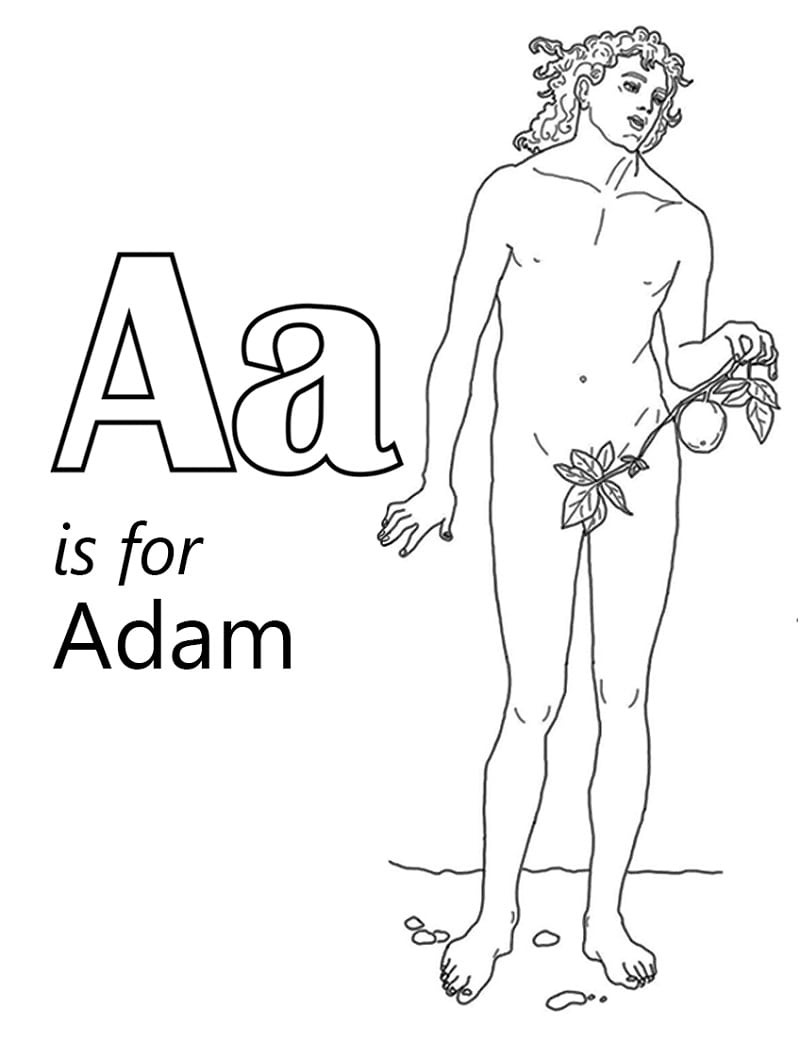 Coloriage Dessiner Lettre A imprimable