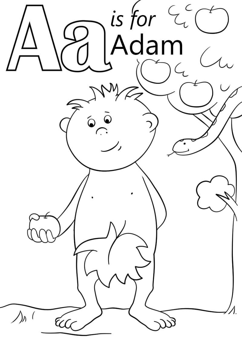 Coloriage Dessiner Lettre A imprimable gratuite