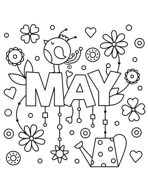 Coloriage Dessiner Mai gratuite