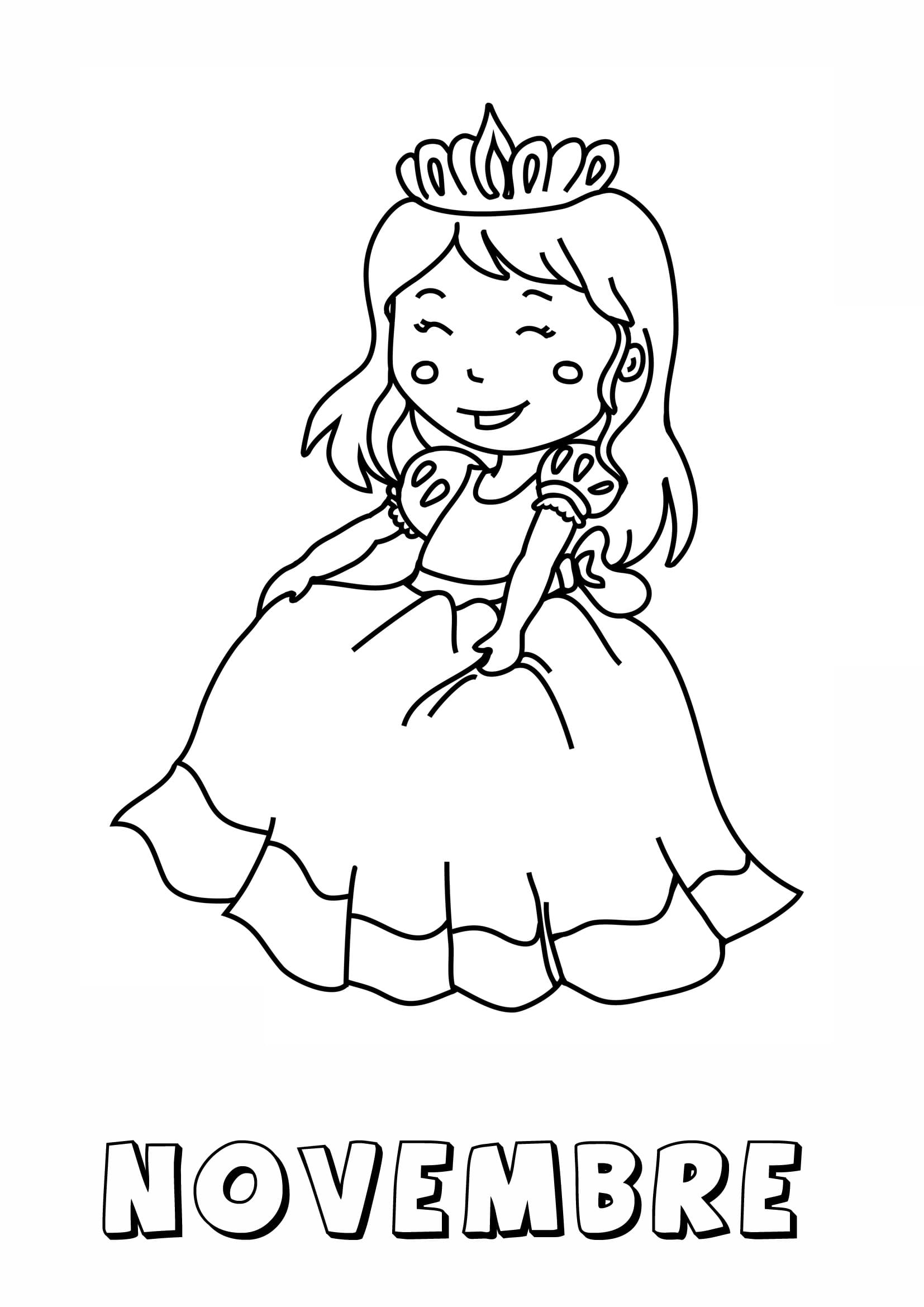Coloriage Dessiner Novembre chez les enfants
