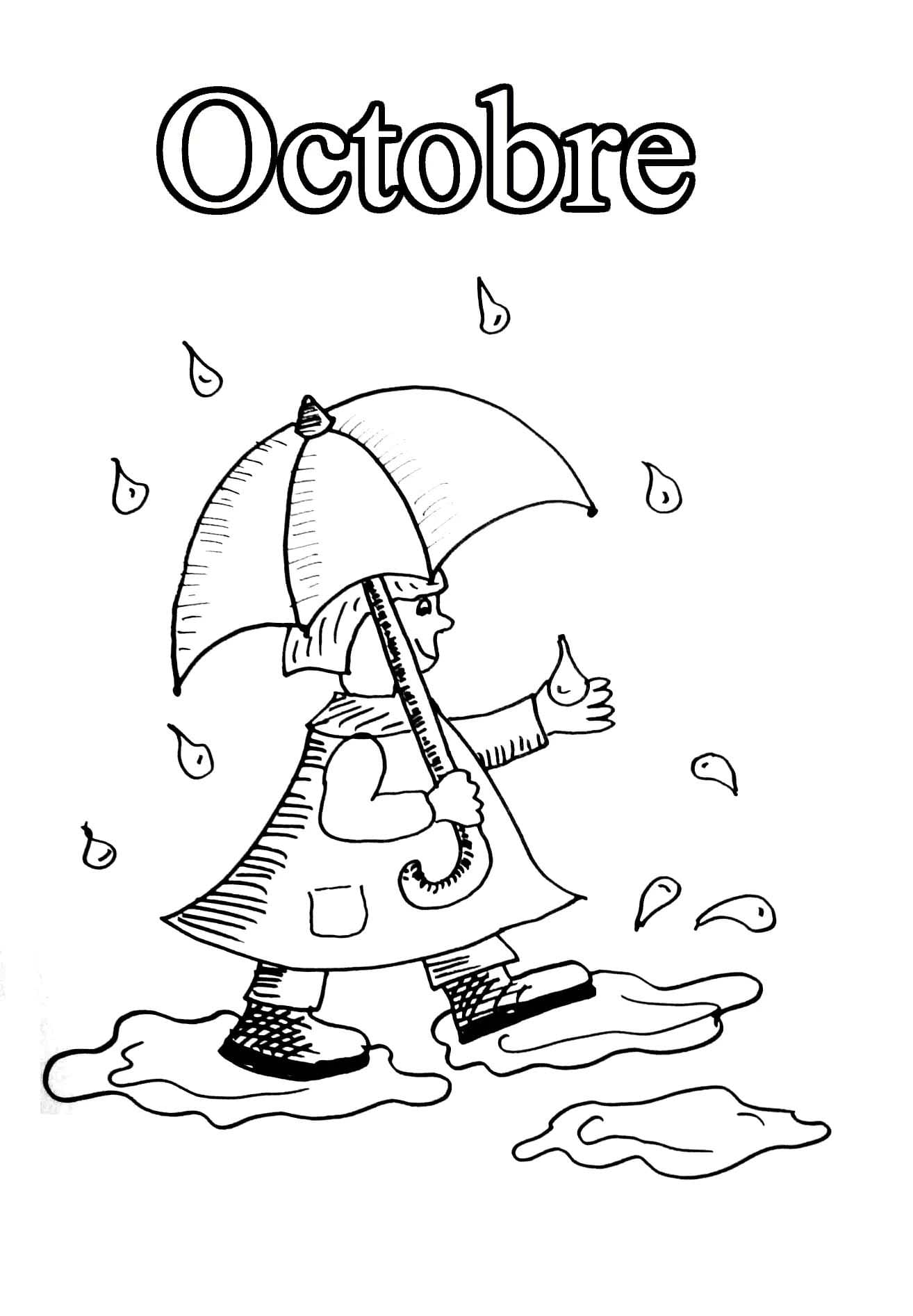 Coloriage Dessiner Octobre