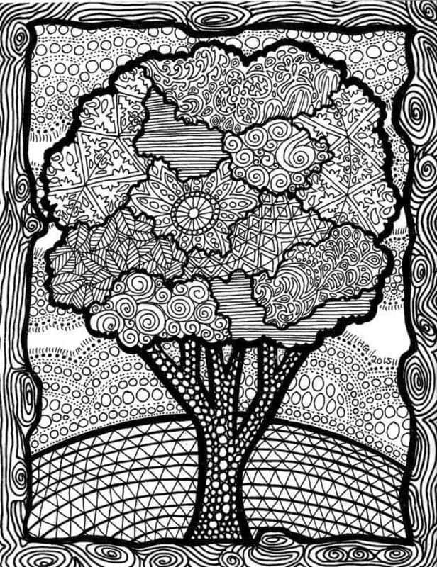 Coloriage Dessiner Psychédélique gratuit pour les enfants