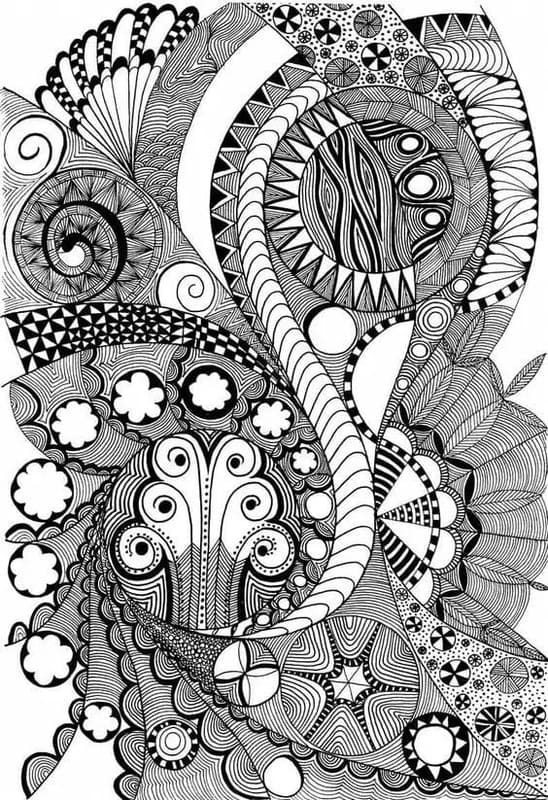 Coloriage Dessiner Psychédélique pour les enfants