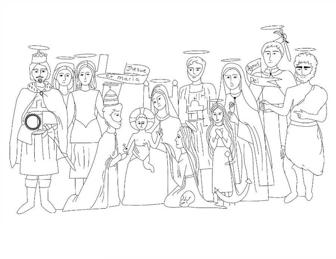 Coloriage Dessiner Toussaint pour enfants