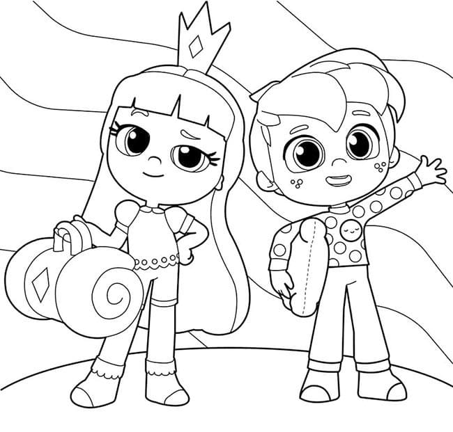 Coloriage Image Talia Et Le Royaume Arc-en-ciel