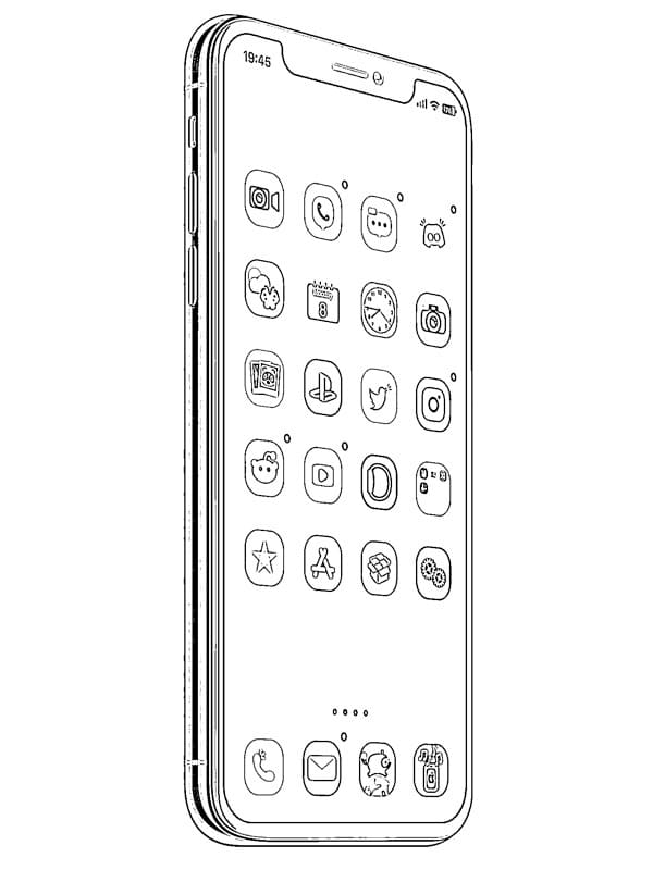 Coloriage IPhone chez enfants