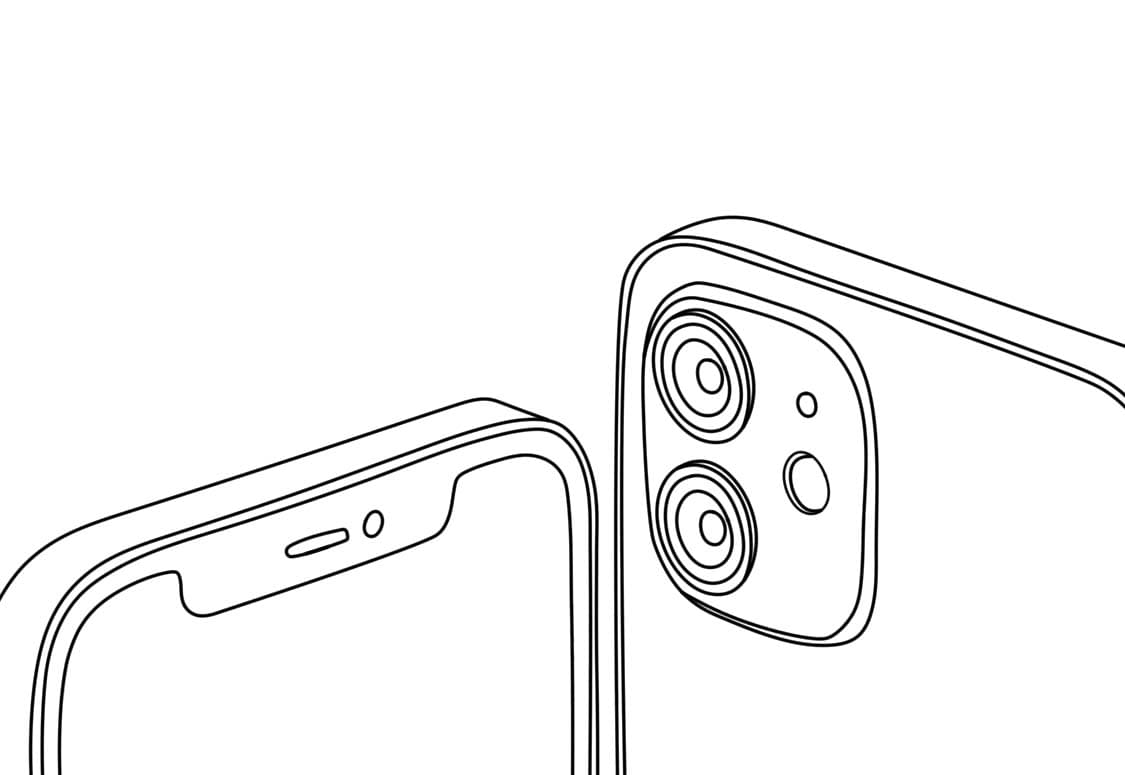 Coloriage IPhone imprimable