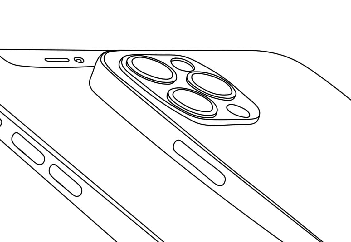 Coloriage IPhone imprimable gratuite