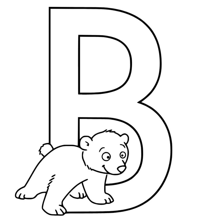 Coloriage Lettre B gratuite