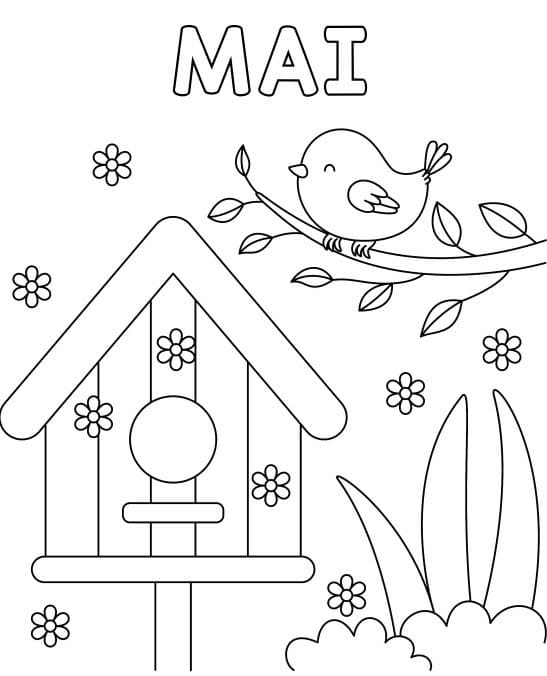 Coloriage Mai chez enfant