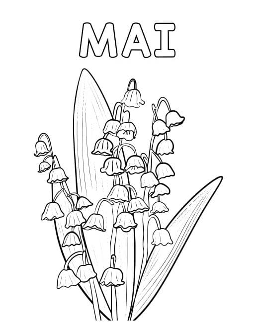 Coloriage Mai chez enfants