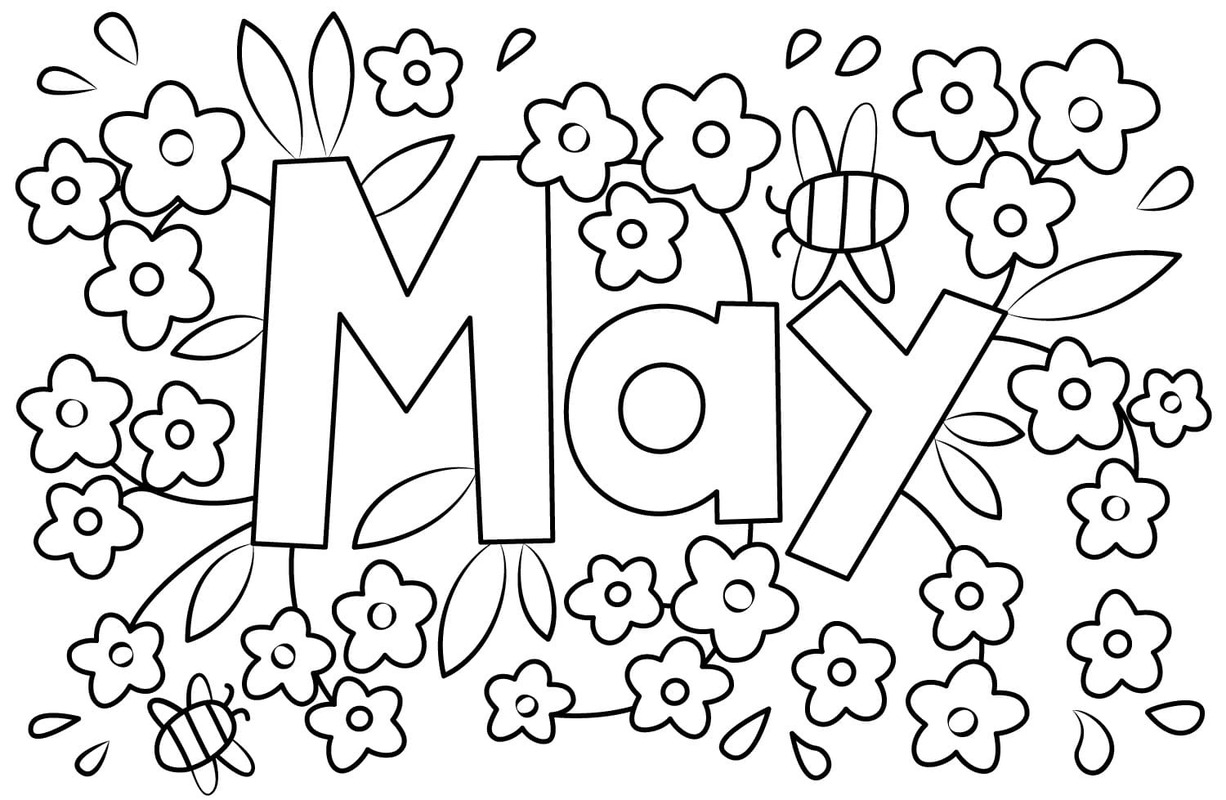 Coloriage Mai pour enfant