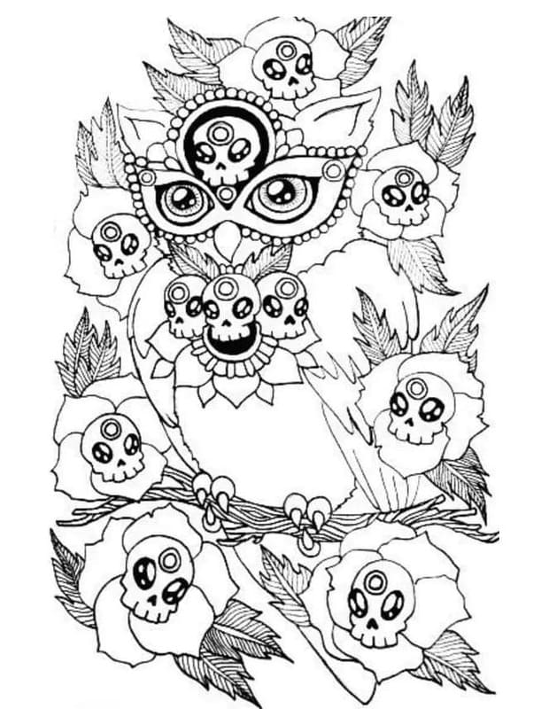 Coloriage Psychédélique gratuit pour les enfants