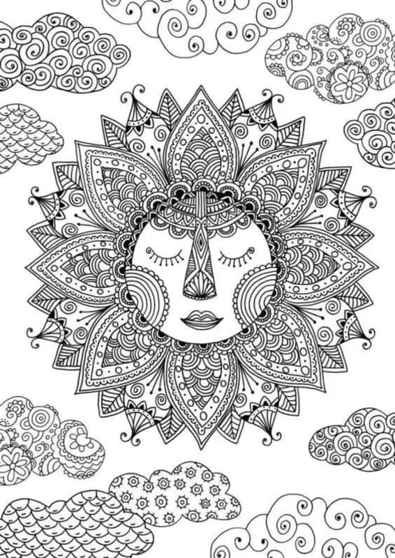 Coloriage Psychédélique imprimable gratuite