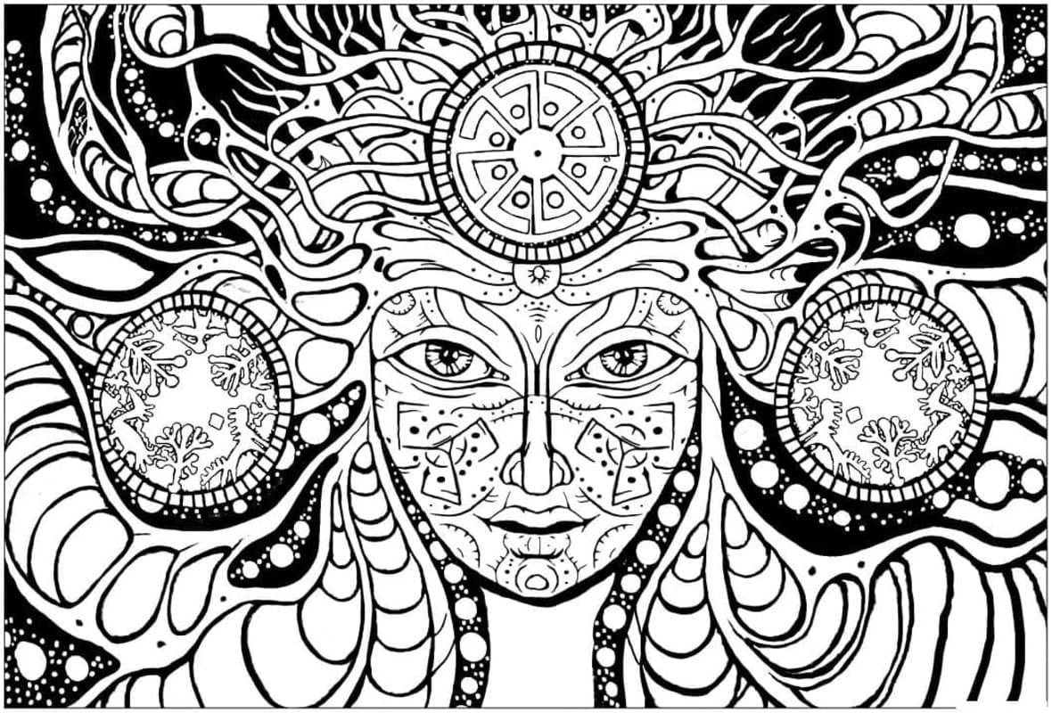 Coloriage Psychédélique pour enfant