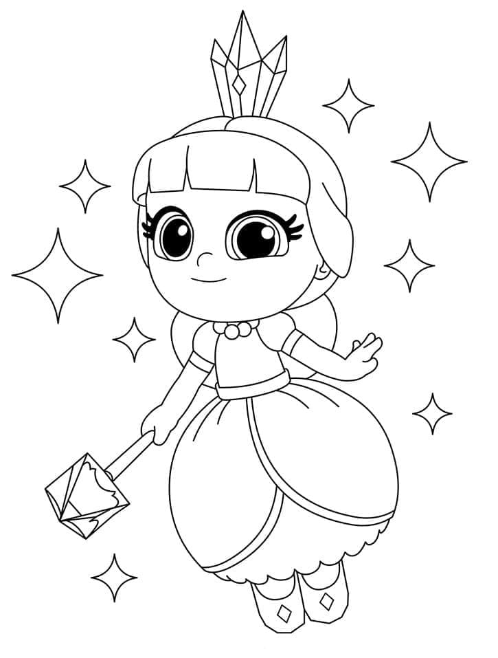Coloriage Talia Et Le Royaume Arc-en-ciel chez enfants
